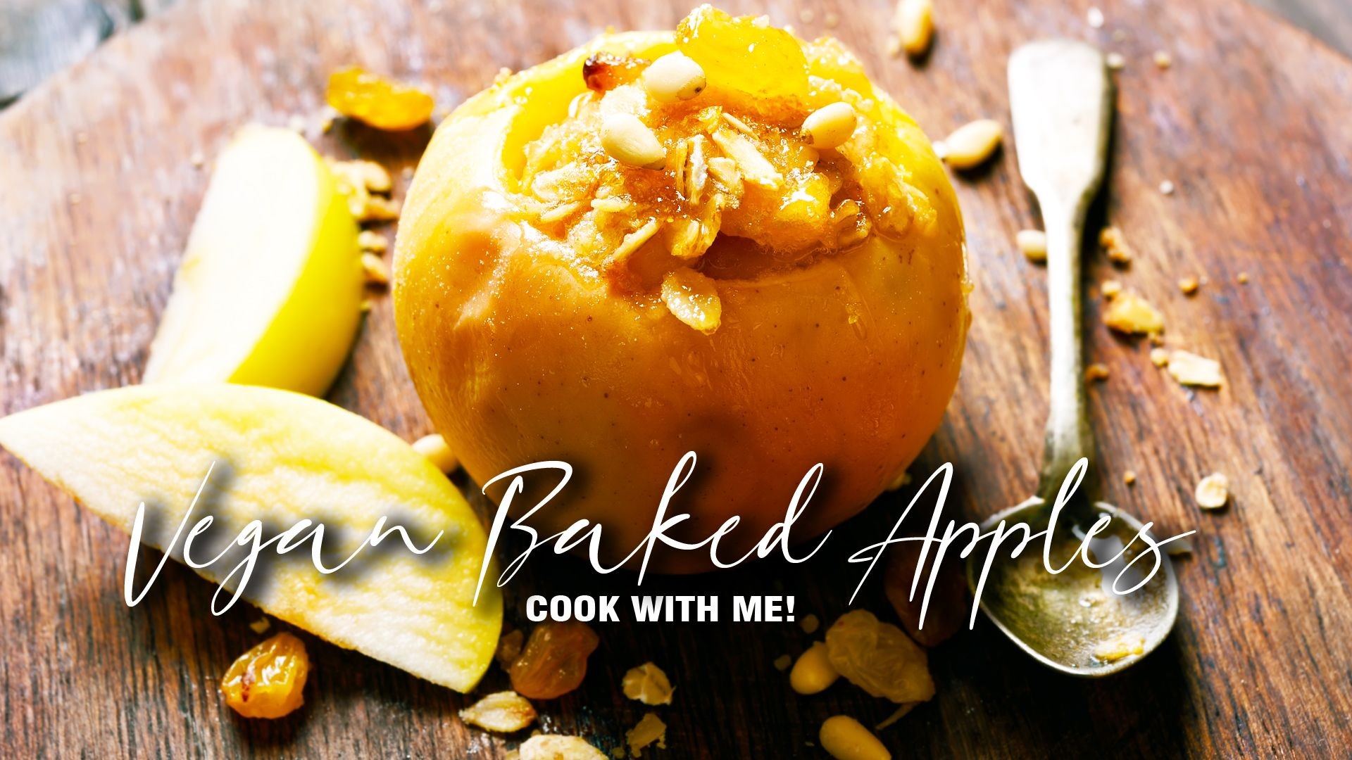 COOK WITH ME! | Vegan "Baked" Apples Made Easy | Quick Seasonal Recipe