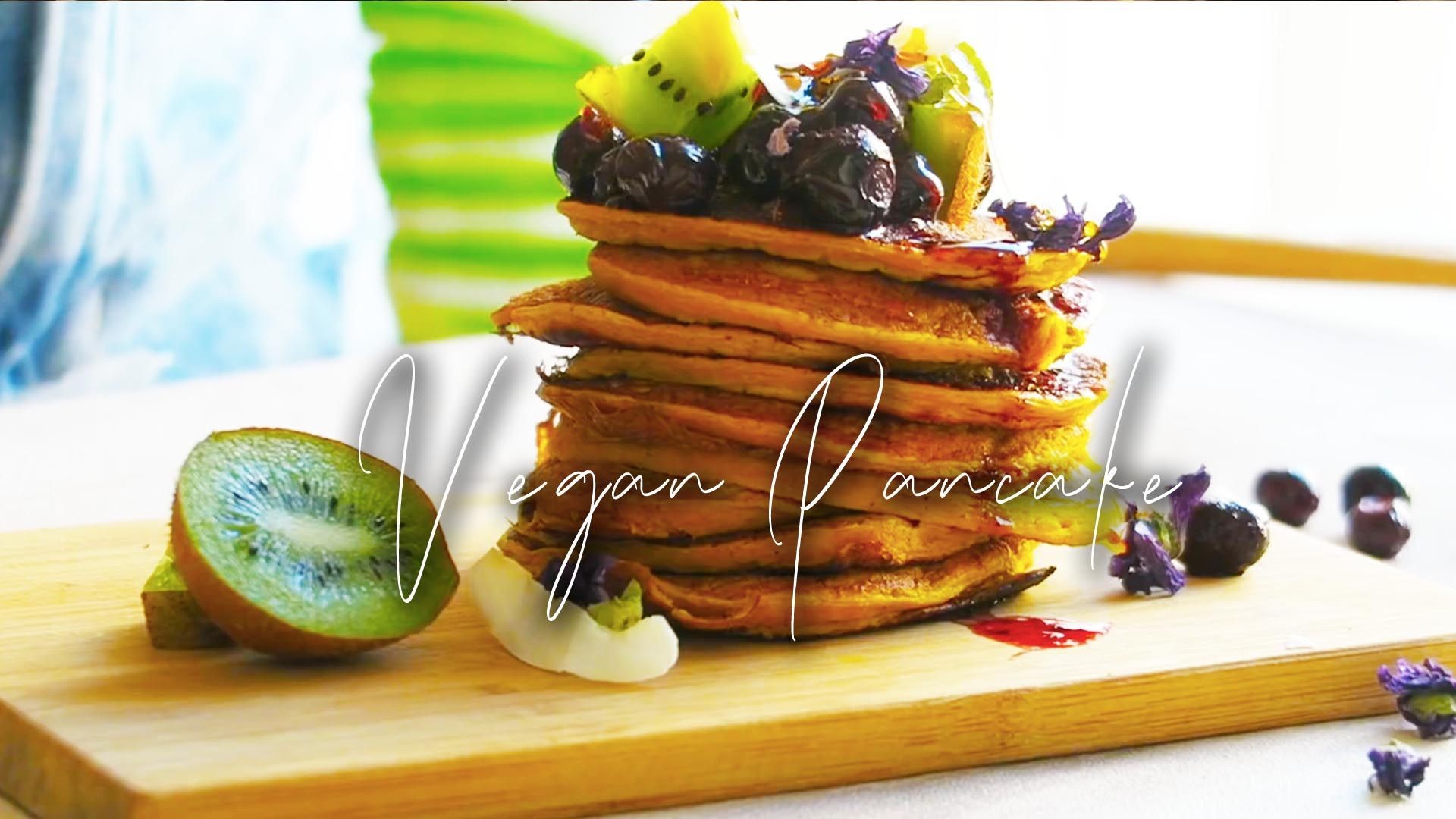 EASY VEGAN PANCAKE (no banana) 3 ways to match your mood!