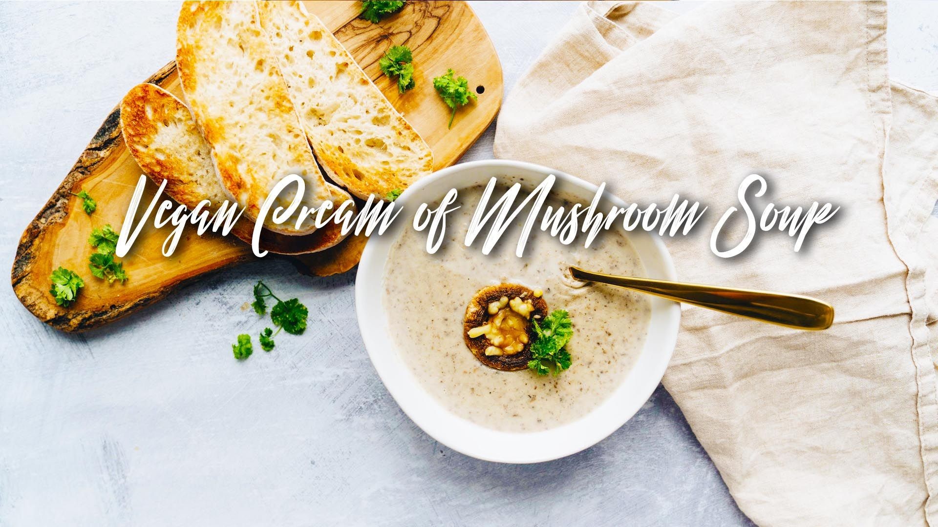 How to Make Vegan Cream of Mushroom Soup