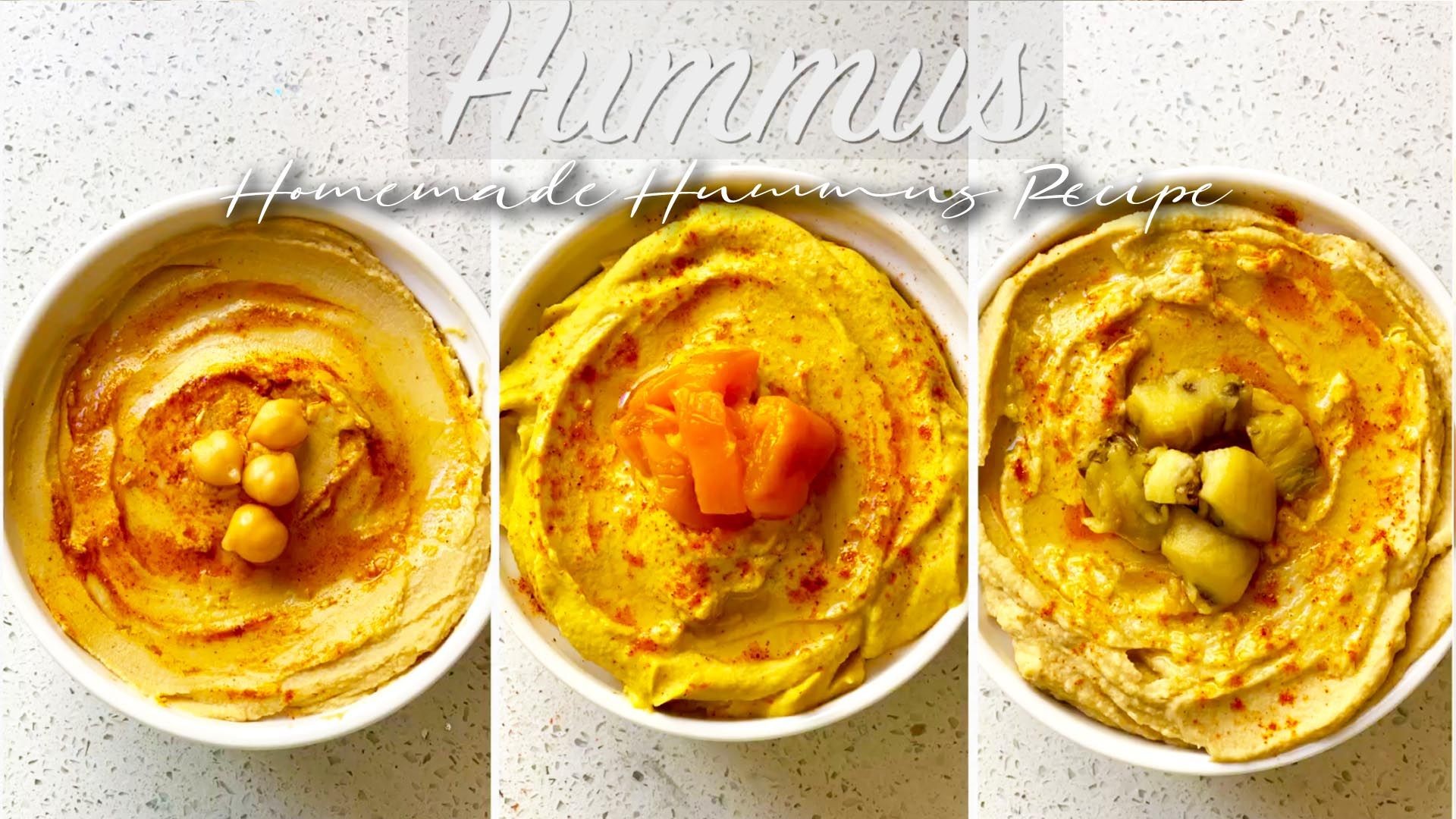 Homemade HUMMUS recipe [ VEGAN ]