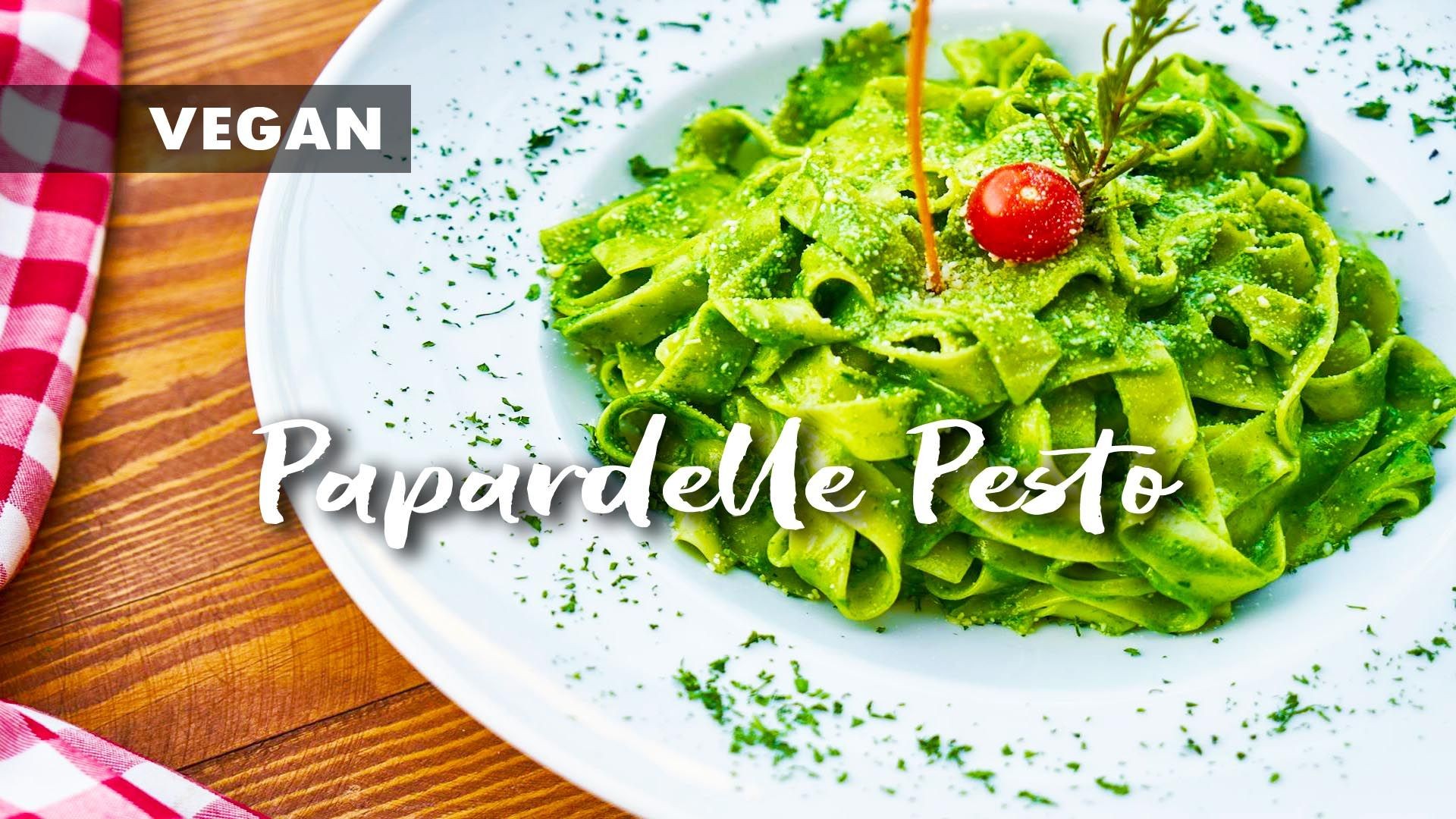 Pappardelle Pesto with Vegetables