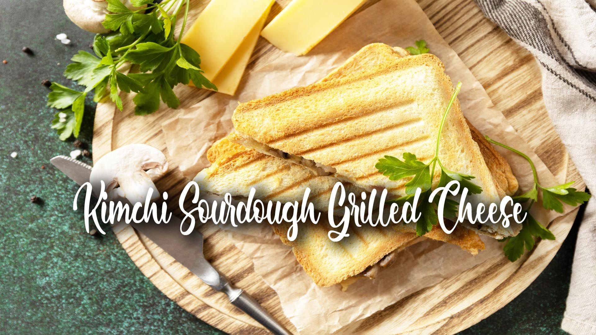 Kimchi Sourdough Grilled Cheese Featuring Lesli from AsianCaucasian.com!